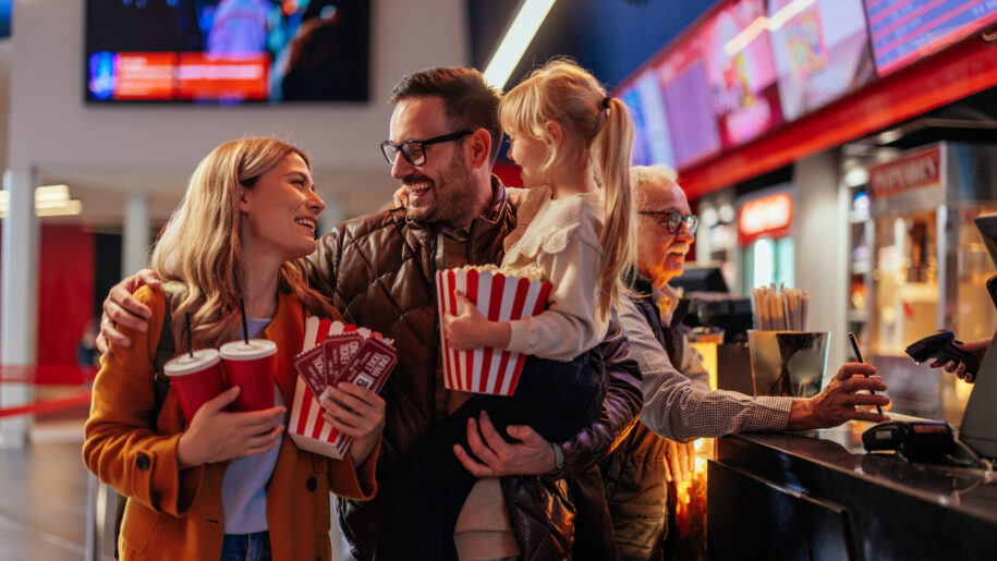 family at cinema